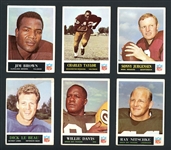 1965 Philadelphia Football Group Of 69 Cards With Stars And HOFers
