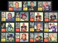 1962 Topps Football Group Of 87 Cards With Rookies, Stars, And HOFers
