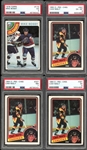 1970-80s Hockey HOF Rookie Lot Of Four (4) All PSA Graded 