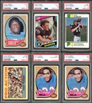 1970s-80s Rookie Card Lot Of Six (6) All PSA Graded With Hall of Famers 