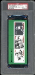 2001 Ingushetia Republic Muhammad Ali 3-Stamp Panel- Black and White PSA 7 NM