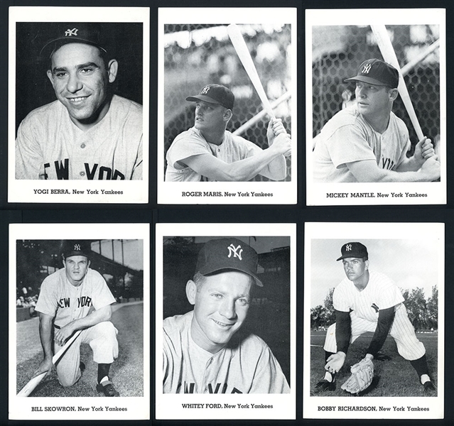 1962 New York Yankees and Houston Colt .45s Team Issue Photo group of 22