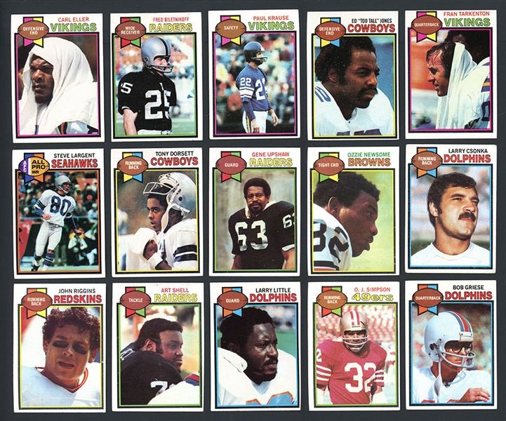1979 Topps Football Near Complete Set (502/528) With Roughly 2000 Cards