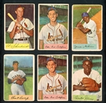  1951-1954 Baseball Lot Of Ninety-Nine (99) Cards 