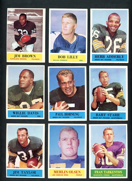 1964 Philadelphia Football Complete Set Of 198 Cards 