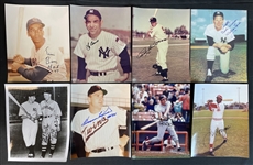 Group of (14) Signed 8x10 Photos With Hall of Famers and Stars Including Banks, Kiner