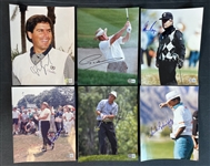 Golf Group of (13) Signed 8x10 Photos With Couples, Norman, Player Beckett