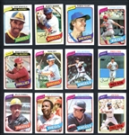 1980 Topps Baseball Near Complete Set 717/726 With 2700 Total Cards Includes Stars & HOFers