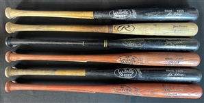 Colorado Rockies Group of (6) Game Used Bats With Larry Walker, Galarraga, Bichette