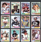 1981 Topps Football Large Group With 900 Total Cards Including Stars & HOFers 