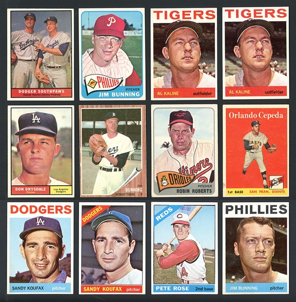 1958-68 Topps Shoebox Lot Of 135 With Stars And HOFers