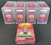 1985 Topps Garbage Pail Kids 1st Series Group of (48) Unopened Wax Packs All PSA Graded With Box