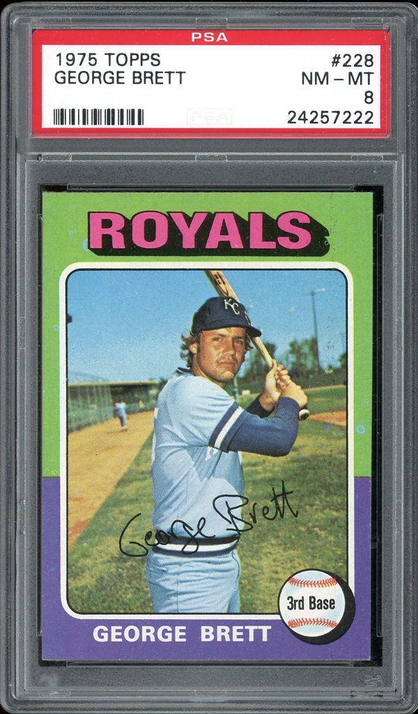 GEORGE BRETT - ROOKIE CARD - 1975 TOPPS 228