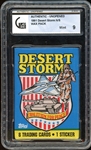 1991 Topps Desert Strom N/S Wax Pack GAI 9 MINT