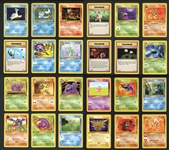 1999 Pokemon Fossil Group Of Forty-Two (42) With Thirty (30) 1st Editions And Two (2) Holographics 