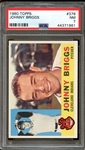 1960 Topps #376 Johnny Briggs PSA 7 NM