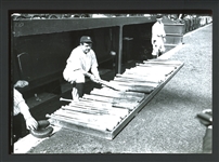 Exceptional Glass Plate Negative of Babe Ruth Choosing His Weapon