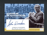John Wooden Limited Edition Autograph (3/5) PSA/DNA Certified