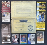 Collection of Denver Sports Memorabilia With Sakic Rookie Card
