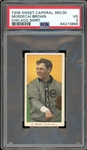 1909-11 T206 Sweet Caporal 350/30 Mordecai Brown (Chicago Shirt) PSA 3 VG