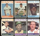 1964 Topps Baseball Group Of 98 Cards Including Stars & HOFs With Extras