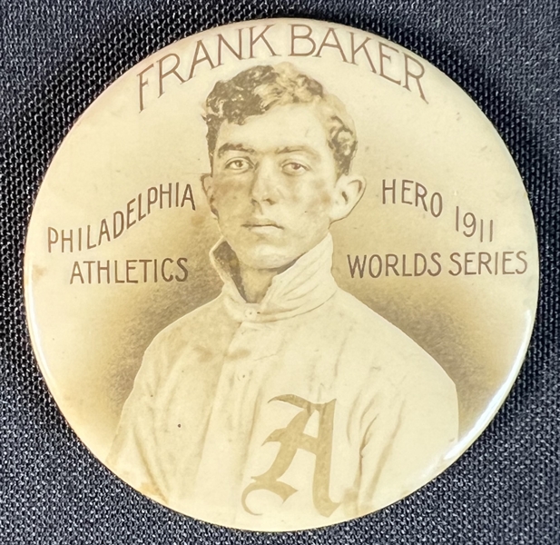 Frank "Home Run" Baker Philadelphia Athletics Hero 1911 World Series Baseball Pocket Mirror