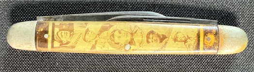 Circa 1910s Novelty Baseball Player Pocket Knife Featuring 11 Players with Cobb, Mathewson & Wagner