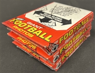 1980 Topps Super Football Giants Unopened Box Lot of 3 BBCE Authenticated