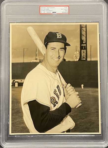 1950s Ted Williams George Woodruff 54-56 T Images Original Photograph Type 1 Authentic