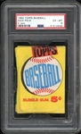 1960 Topps Baseball Unopened Wax Pack 5 Cent PSA 6 EX-MT
