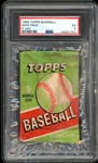1955 Topps Baseball Unopened Wax Pack 5 Cent PSA 5 EX
