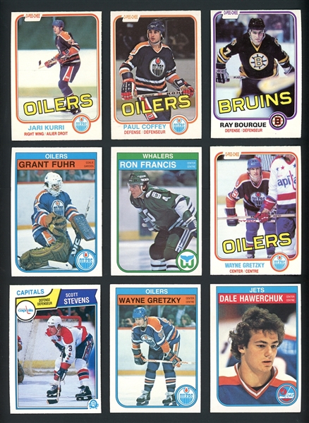 1981/82 82/83 83/84 O-Pee-Chee Group Of Three (3) Complete Sets