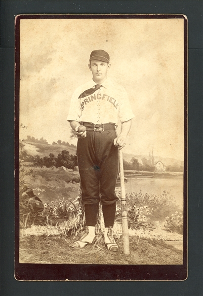 1880s Studio Cabinet Photo Simpson Springfield Minor League