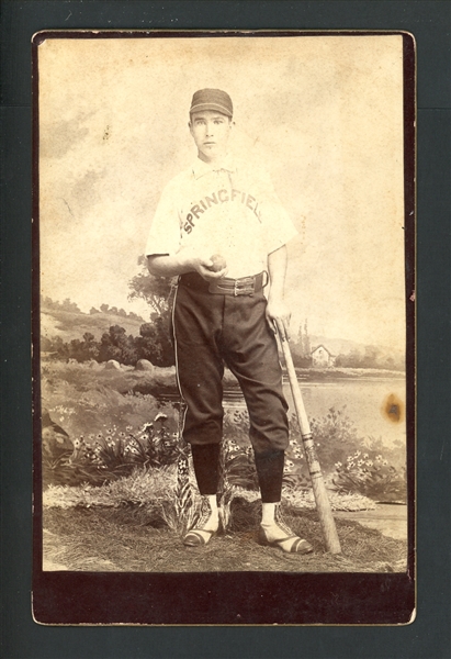 1880s Studio Cabinet Photo Springfield Minor League