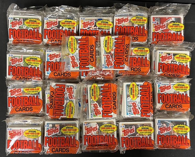 1988 Topps Football Jumbo Pack Unopened Lot of 105 With HOF and Stars on Top