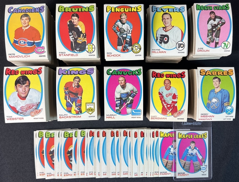 1971 Topps Hockey Vending Lot of Over 1200+ Cards