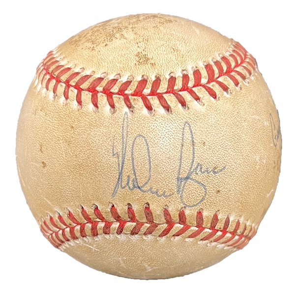 Nolan Ryan Signed Game Used Baseball From His 300th Win