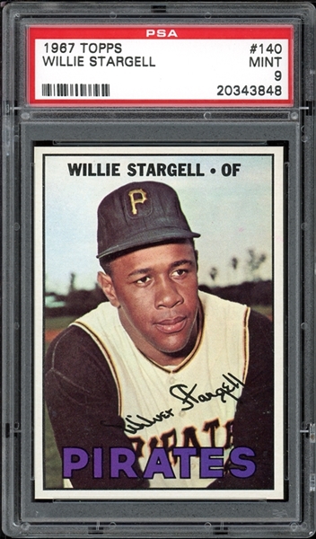1967 Topps #140 Willie Stargell PSA 9 MINT