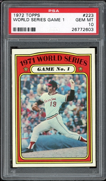 1972 Topps #223 World Series Game 1 PSA 10 GEM MINT