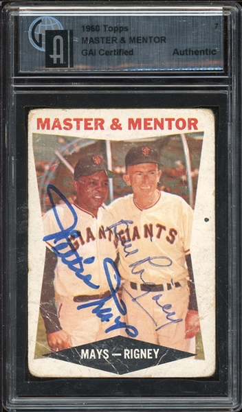 1960 Topps #7 Master & Mentor GAI Certified Authentic 