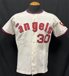 1972 California Angels Nolan Ryan Signed Game Used Home Jersey Mears A10, JSA