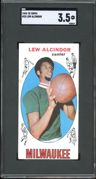 1969-70 Topps #25 Lew Alcindor SGC 3.5 VG+