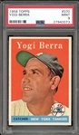 1958 Topps #370 Yogi Berra PSA 9 MINT