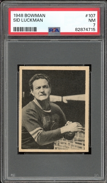 1948 Bowman #107 Sid Luckman PSA 7 NM 