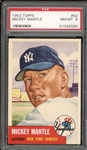 1953 Topps #82 Mickey Mantle PSA 8 NM-MT