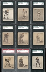 1933-34 World Wide Gum Ice Kings Complete Set Completely Graded