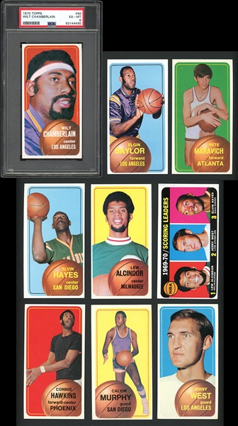 1970 Topps Basketball Near Complete Set (163/175) Including Maravich and Nearly All Stars