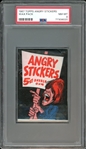 1967 Topps Angry Stickers Wax Pack PSA 8 NM-MT