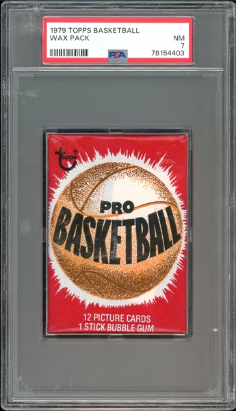 1979 Topps Basketball Wax Pack PSA 7 NM