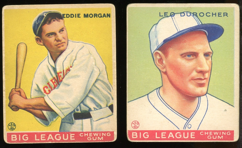 1933 Goudey Lot of 2 With Durocher